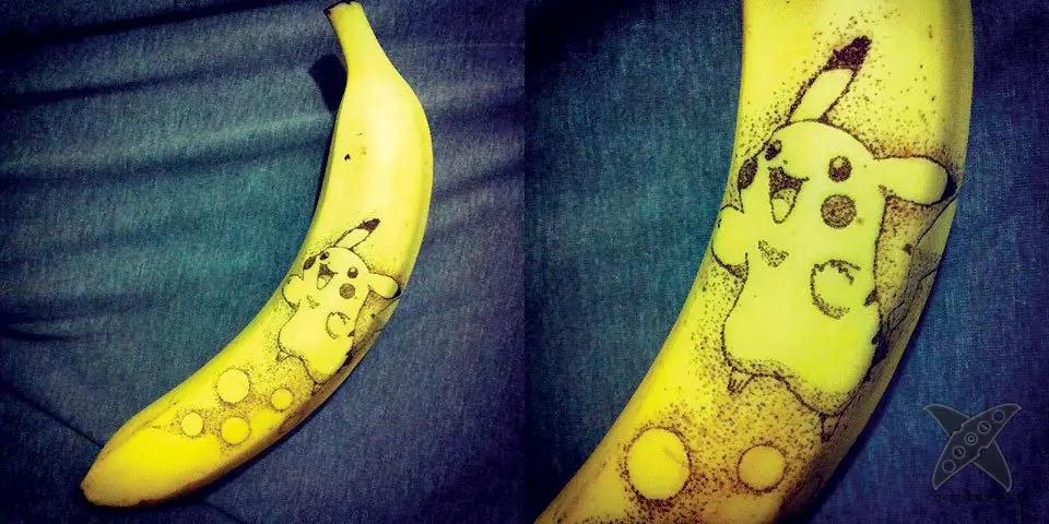 Рисунки на бананах