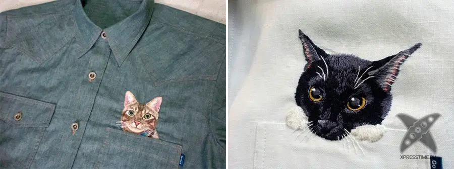 Котик на рубашку
