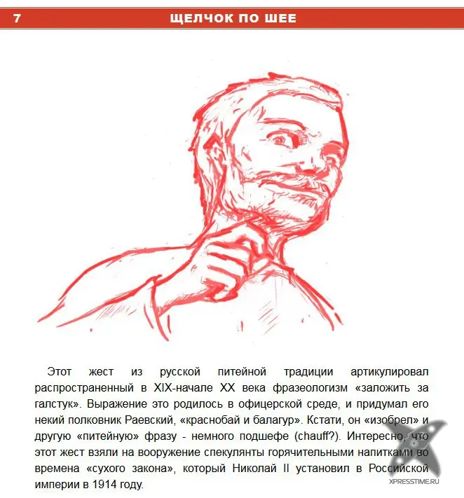 Свойственные русским жесты