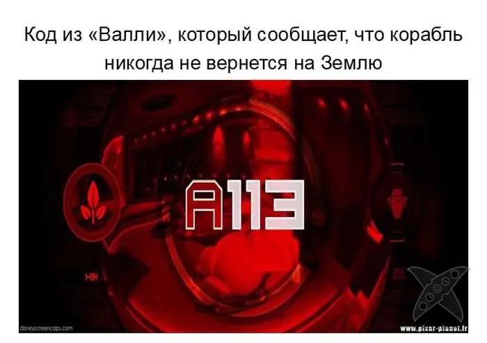 Секретный код от аниматоров
