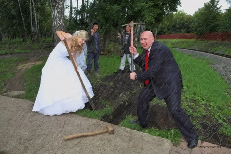 Ужасные свадебные фотографии